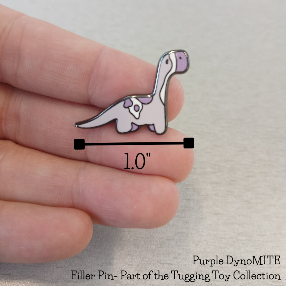 Purple DYNOmite Enamel Pin