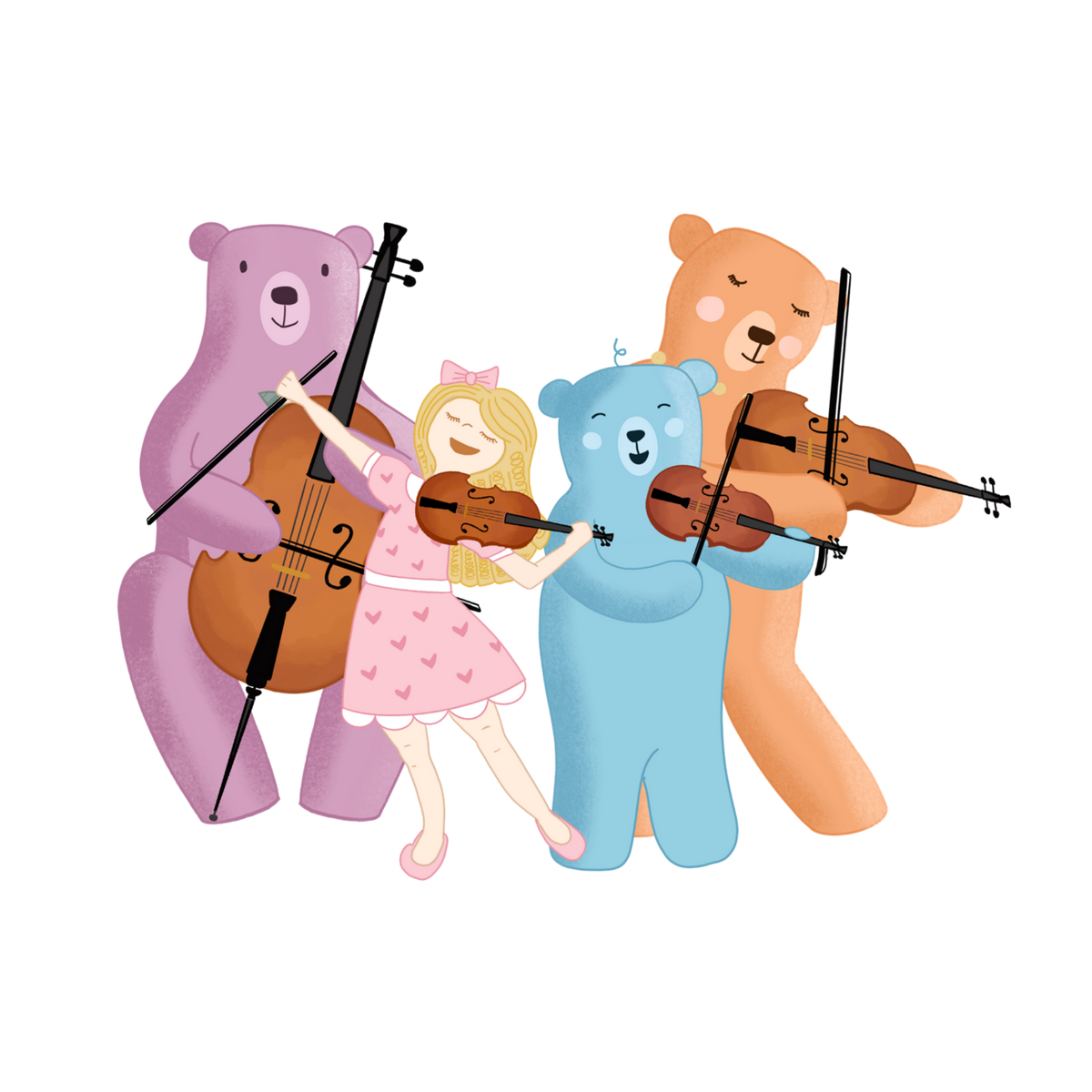 Goldilocks Quartet Vinyl Sticker