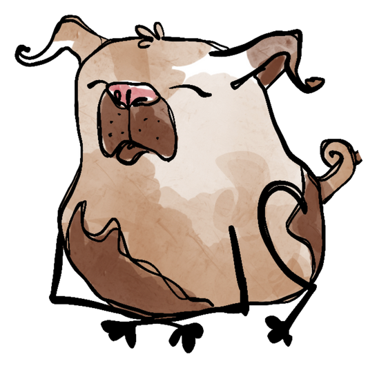 Stoic Pug Sticker