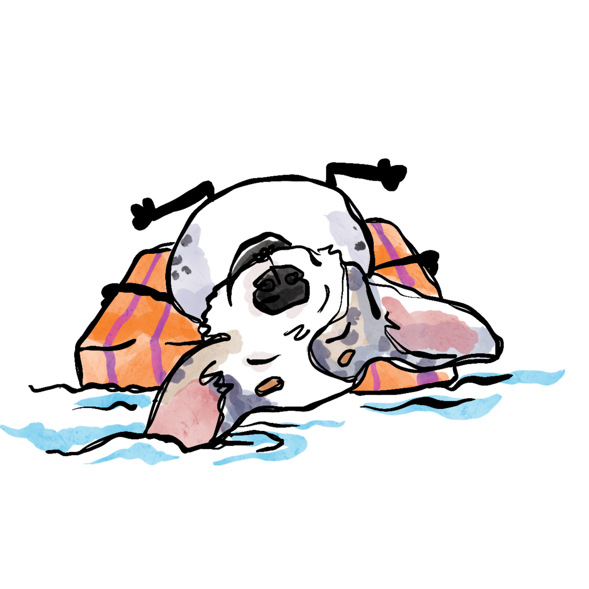Waylon Pool Pawty Sticker